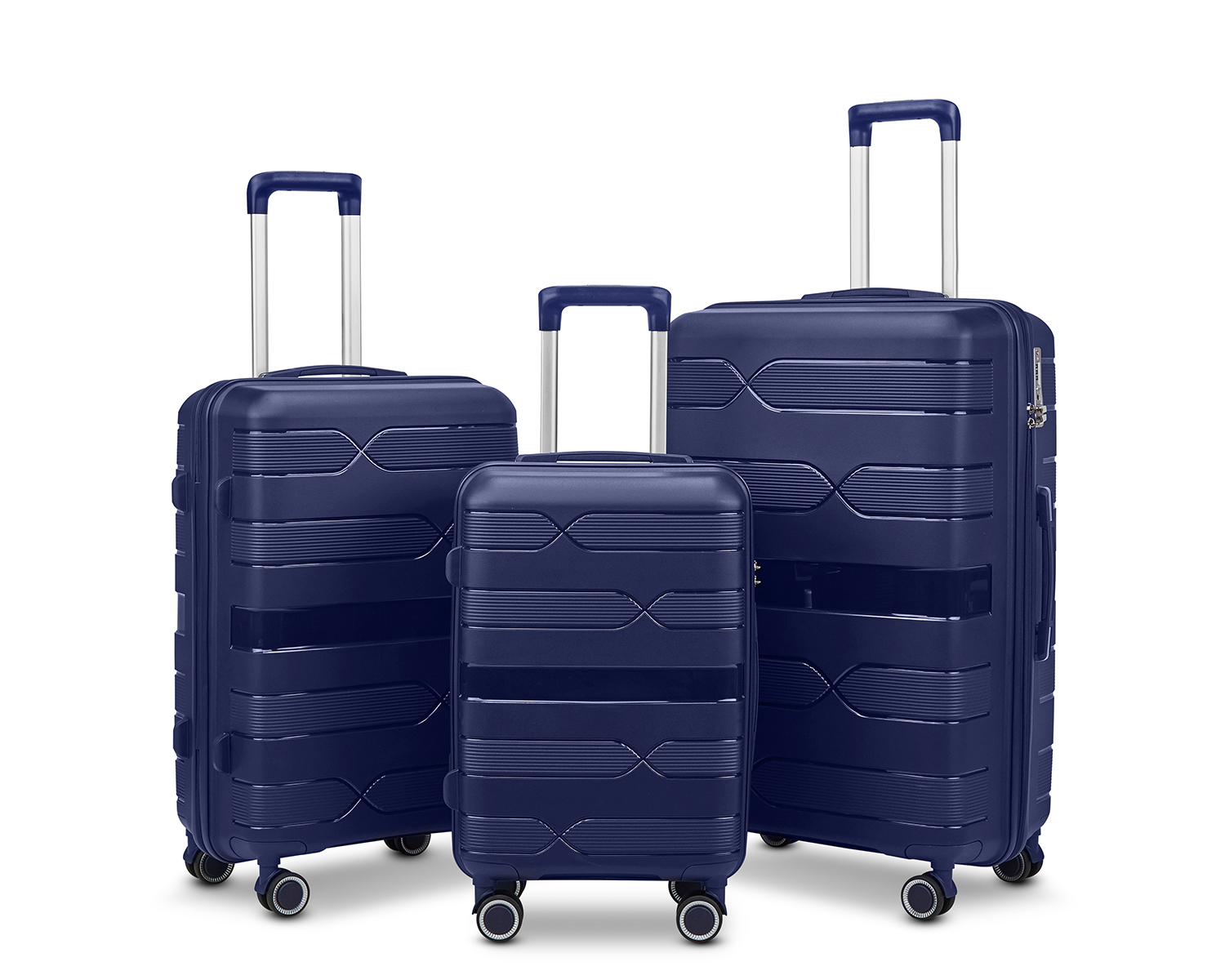 Расширяемый чемодан с вращающимися на 360 градусов колесами (3)