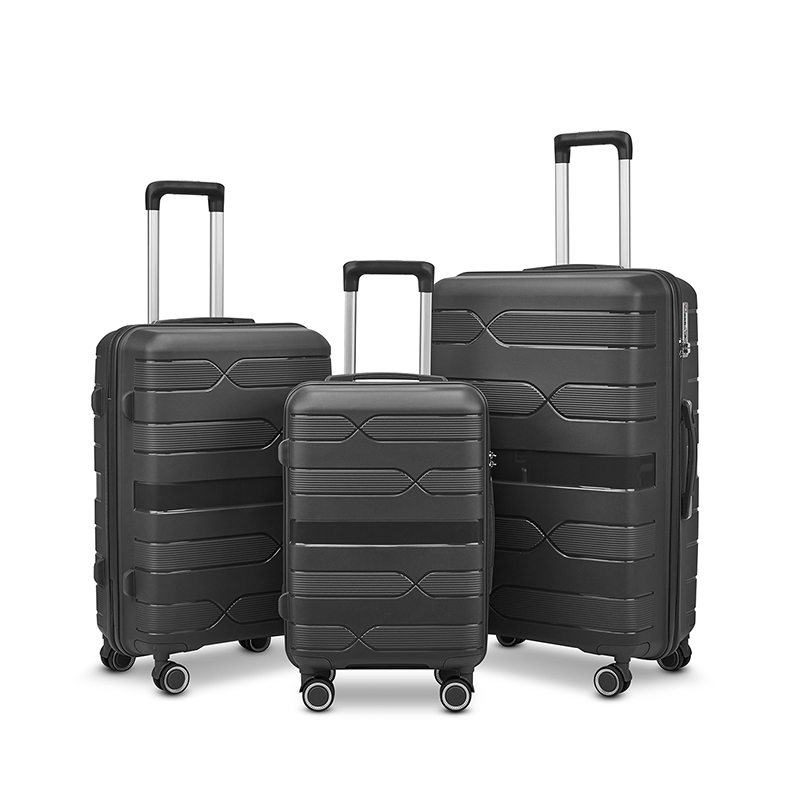Расширяемый чемодан с вращающимися на 360 градусов колесами, твердый легкий корпус (11)