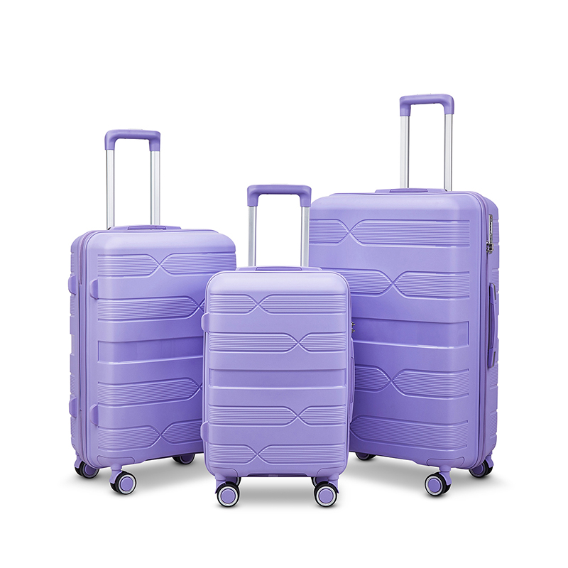 Расширяемый чемодан с вращающимися на 360 градусов колесами, твердый легкий корпус (2)