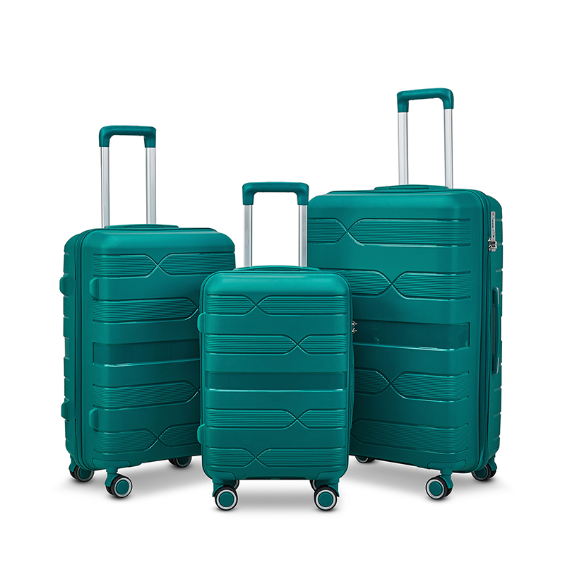 Расширяемый чемодан с вращающимися на 360 градусов колесами, твердый легкий корпус (4)