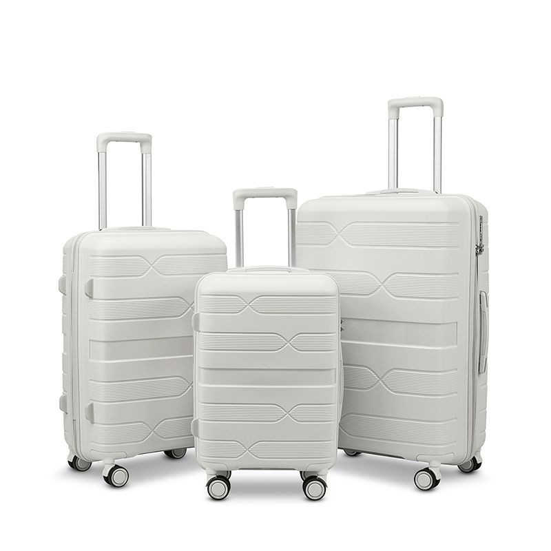Расширяемый чемодан с вращающимися на 360 градусов колесами, твердый легкий корпус (7)