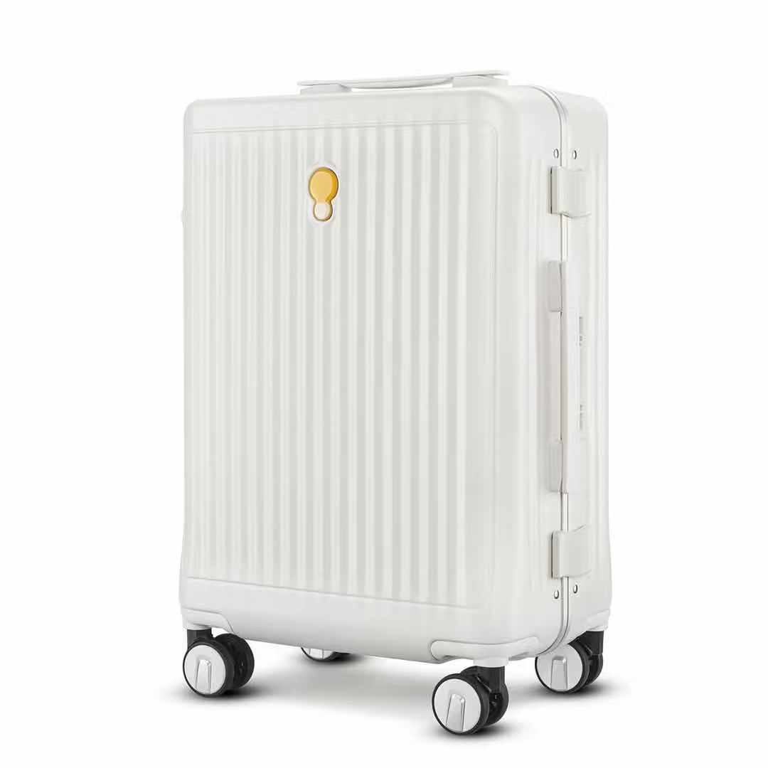 Aluminum Luggage Carry On-White
